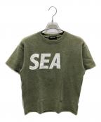 WIND AND SEAウィンダンシー）の古着「プリントTシャツ」｜グリーン