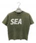 WIND AND SEA（ウィンダンシー）の古着「プリントTシャツ」｜グリーン