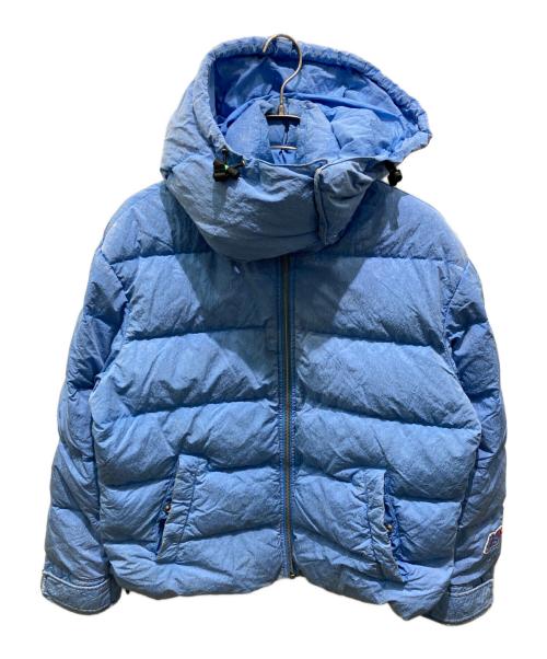 DIESEL（ディーゼル）DIESEL (ディーゼル) ウォッシュ加工ダウンジャケット ブルー サイズ:Mの古着・服飾アイテム