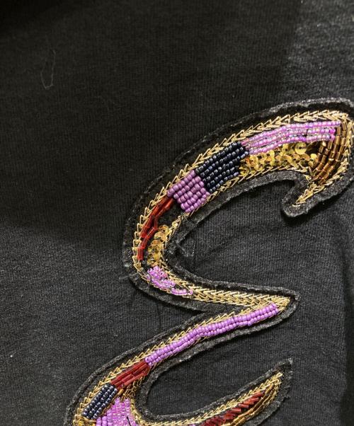 SUPREME（シュプリーム）SUPREME (シュプリーム) BEADED HOODED SWEATSHIRT ブラック サイズ:Mの古着・服飾アイテム