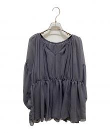 Ameri（アメリ）の古着「MEDI RELAXING ELEGANT BLOUSE」｜グレー