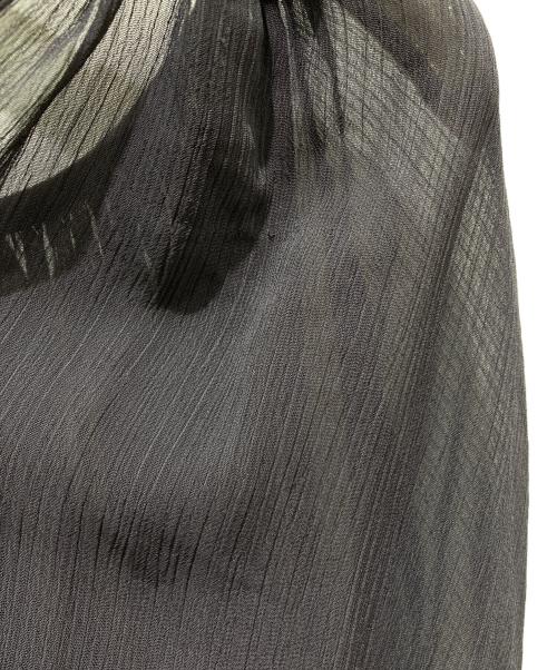 Ameri（アメリ）Ameri (アメリ) MEDI RELAXING ELEGANT BLOUSE グレー サイズ:記載無しの為実寸参照の古着・服飾アイテム