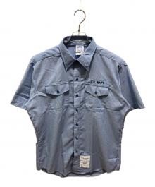 U'S NAVY（ユーエスネイビー）の古着「ユーティリティシャンブレーシャツ」｜スカイブルー