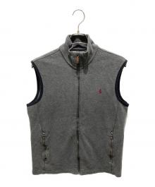 POLO RALPH LAUREN（ポロ・ラルフローレン）の古着「ジップアップベスト」｜グレー