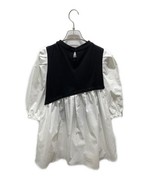 Rirandture（リランドチュール）Rirandture (リランドチュール) 切替ブラウス ブラック×ホワイト サイズ:2の古着・服飾アイテム