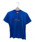 DISNEYディズニー）の古着「刺繍Tシャツ」｜ブルー