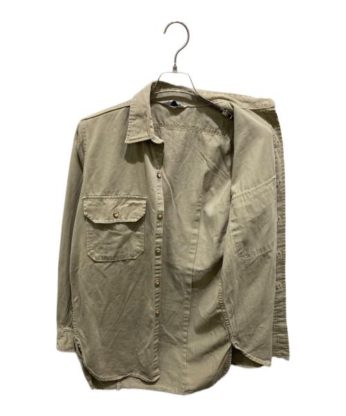 FIVE BROTHER（ファイブブラザー）FIVE BROTHER (ファイブブラザー) 長袖シャツ ベージュ サイズ:Mの古着・服飾アイテム