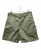 CarHarttカーハート）の古着「ペインターハーフパンツ」｜オリーブ