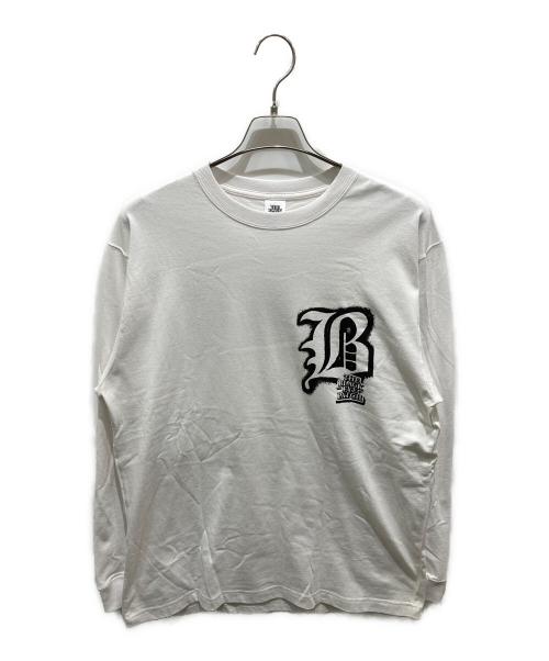 THE BLACK EYE PATCH（ブラックアイパッチ）THE BLACK EYE PATCH (ブラックアイパッチ) ロングスリーブカットソー ホワイト サイズ:Lの古着・服飾アイテム