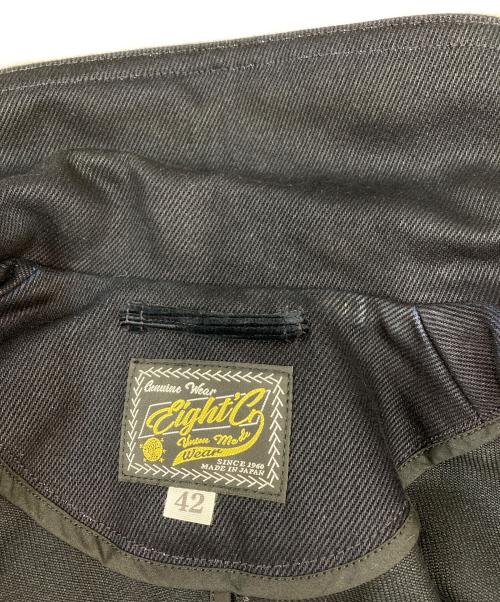 EIGHT G（エイトジー）EIGHT G (エイトジー) 19oz. MIDNIGHT DENIM DOUBLE LONG COAT ネイビー サイズ:42の古着・服飾アイテム