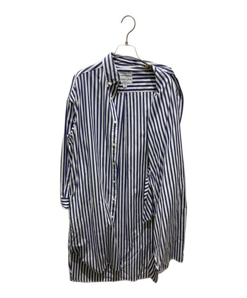 Americana（アメリカーナ）Americana (アメリカーナ) suadeo (スアデオ) シャツワンピース ネイビー サイズ:記載無しの為実寸参照の古着・服飾アイテム