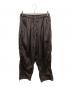 ATON（エイトン）の古着「HAND DYED NYLON OVER PANTS」｜ブラウン