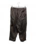 ATON (エイトン) HAND DYED NYLON OVER PANTS ブラウン サイズ:4：18000円