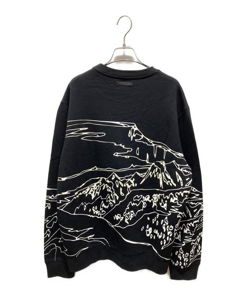 DIESEL Black Gold（ディーゼル ブラック ゴールド）DIESEL Black Gold (ディーゼル ブラック ゴールド) プリントスウェット ブラック サイズ:Lの古着・服飾アイテム