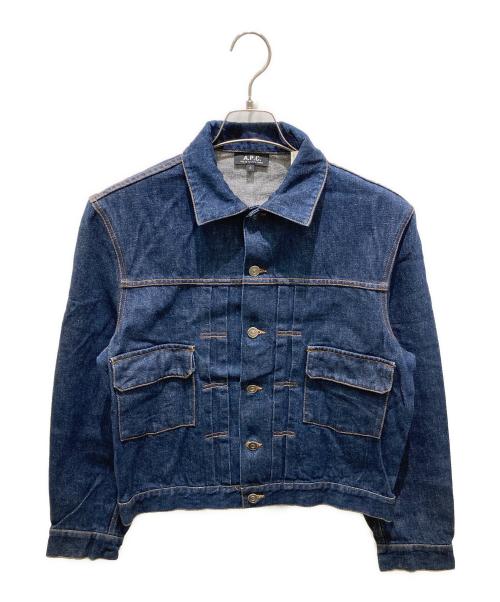 A.P.C.（アーペーセー）A.P.C. (アーペーセー) 2ndTYPEデニムジャケット ブルー サイズ:Sの古着・服飾アイテム