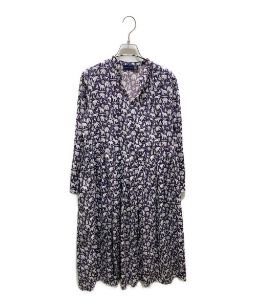 Shower Party（シャワーパーティー）Shower Party (シャワーパーティー) リバティ総柄ワンピース パープル サイズ:1の古着・服飾アイテム