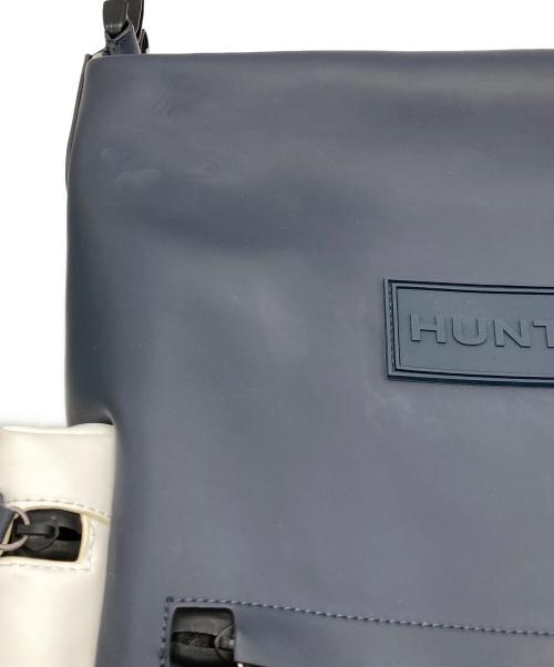 HUNTER（ハンター）HUNTER (ハンター) オリジナルトップクリップバックパック ラバライズドレザー ネイビーの古着・服飾アイテム