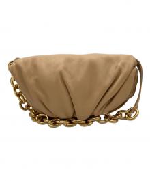 BOTTEGA VENETA（ボッテガベネタ）の古着「THE CHAIN POUCH」｜ベージュ