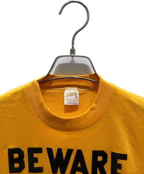 sports wear（スポーツウェア）sports wear (スポーツウェア) フロッキープリントTシャツ イエロー サイズ:Mの古着・服飾アイテム