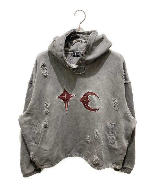 THUG CLUB（サグ クラブ）THUG CLUB (サグ クラブ) ROCK HOODED SWEATSHIRT グレー サイズ:2の古着・服飾アイテム