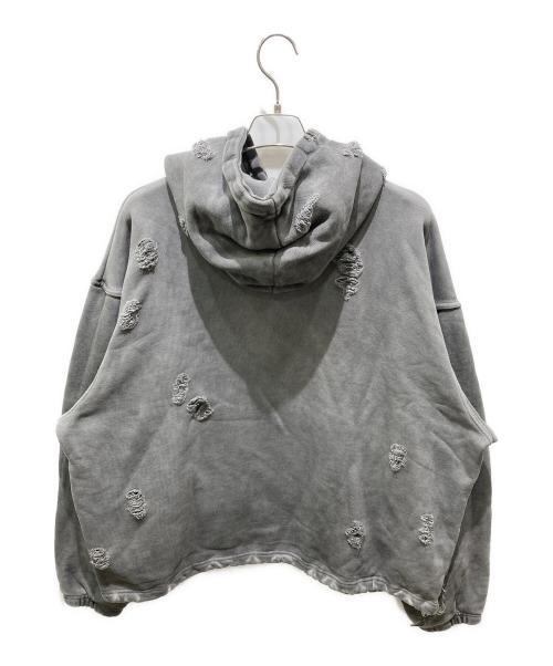 THUG CLUB（サグ クラブ）THUG CLUB (サグ クラブ) ROCK HOODED SWEATSHIRT グレー サイズ:2の古着・服飾アイテム