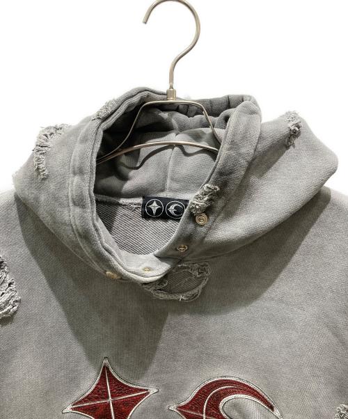 THUG CLUB（サグ クラブ）THUG CLUB (サグ クラブ) ROCK HOODED SWEATSHIRT グレー サイズ:2の古着・服飾アイテム