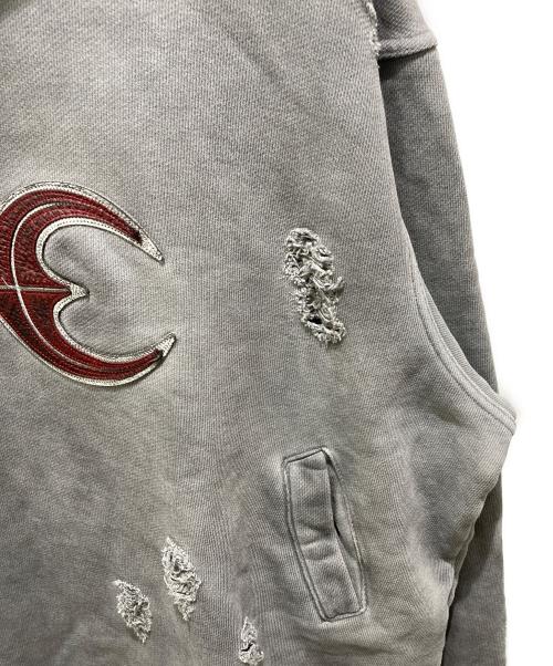 THUG CLUB（サグ クラブ）THUG CLUB (サグ クラブ) ROCK HOODED SWEATSHIRT グレー サイズ:2の古着・服飾アイテム