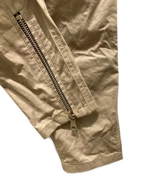 BALMAIN（バルマン）BALMAIN (バルマン) マルチジップクロップドパンツ ベージュ サイズ:XSの古着・服飾アイテム
