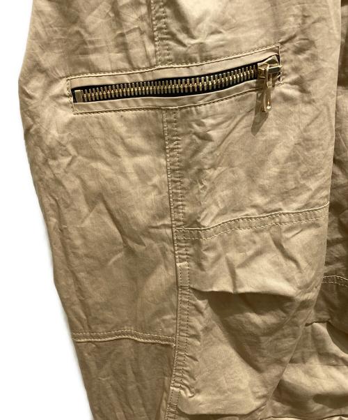 BALMAIN（バルマン）BALMAIN (バルマン) マルチジップクロップドパンツ ベージュ サイズ:XSの古着・服飾アイテム