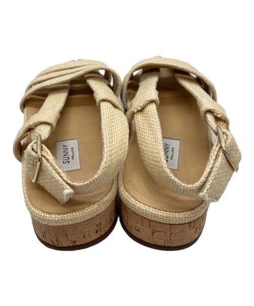 PELLICO SUNNY（ペリーコサニー）PELLICO SUNNY (ペリーコサニー) ウェッジソールサンダル ベージュ サイズ:37の古着・服飾アイテム