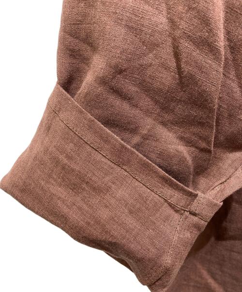 Mario Muscariello（マリオムスカリエッロ）Mario Muscariello (マリオムスカリエッロ) リネンプルオーバーシャツ ブラウン サイズ:Sの古着・服飾アイテム