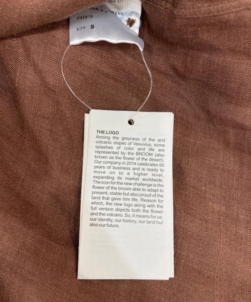 Mario Muscariello（マリオムスカリエッロ）Mario Muscariello (マリオムスカリエッロ) リネンプルオーバーシャツ ブラウン サイズ:Sの古着・服飾アイテム