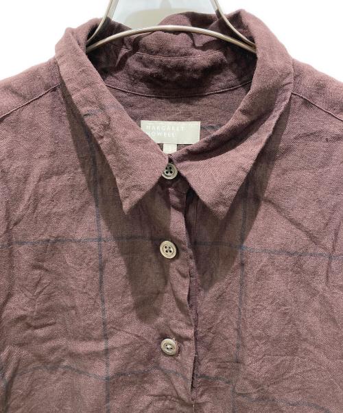 MARGARET HOWELL（マーガレットハウエル）MARGARET HOWELL (マーガレットハウエル) リネンブラウス ブラウン サイズ:2の古着・服飾アイテム