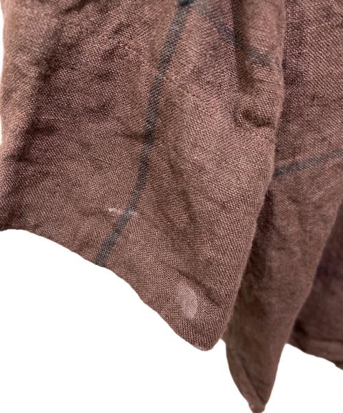 MARGARET HOWELL（マーガレットハウエル）MARGARET HOWELL (マーガレットハウエル) リネンブラウス ブラウン サイズ:2の古着・服飾アイテム