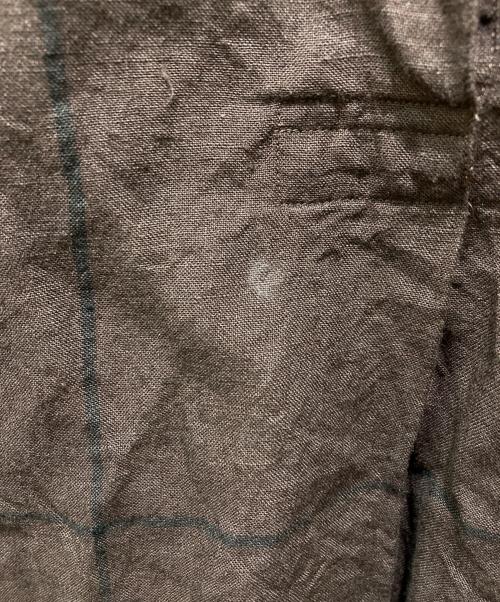 MARGARET HOWELL（マーガレットハウエル）MARGARET HOWELL (マーガレットハウエル) リネンブラウス ブラウン サイズ:2の古着・服飾アイテム