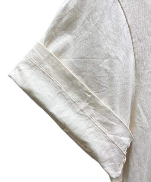 MSGM（エムエスジーエム）MSGM (エムエスジーエム) ロゴプリントカットソーワンピース アイボリー サイズ:XSの古着・服飾アイテム