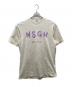 MSGM（エムエスジーエム）の古着「ロゴプリントカットソーワンピース」｜アイボリー