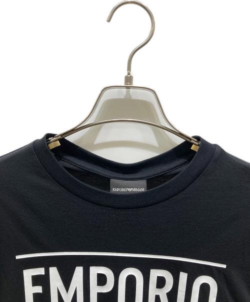 EMPORIO ARMANI（エンポリオアルマーニ）EMPORIO ARMANI (エンポリオアルマーニ) 半袖Tシャツ ブラック サイズ:XS 未使用品の古着・服飾アイテム