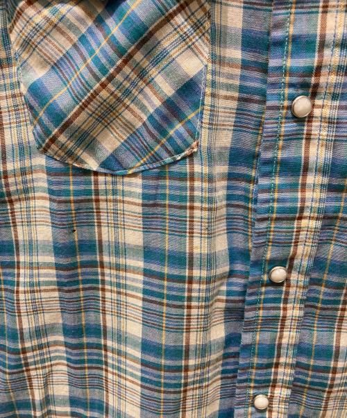 LEVI'S（リーバイス）LEVI'S (リーバイス) チェックシャツ ブルー サイズ:20の古着・服飾アイテム