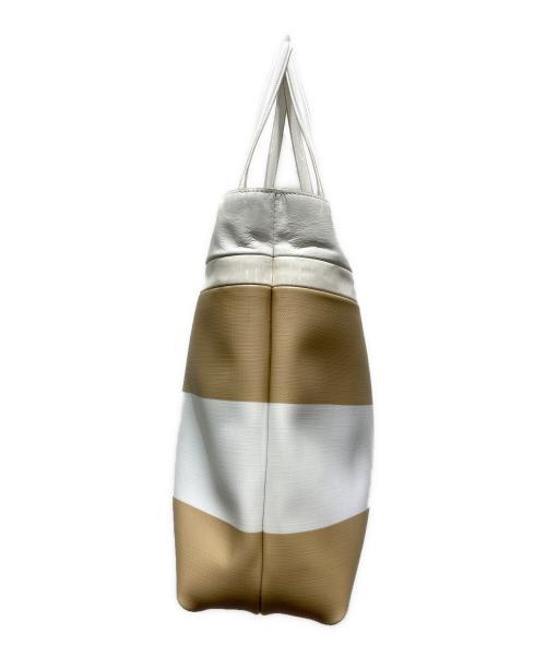 COACH（コーチ）COACH (コーチ) PVCレザートートバッグ ベージュの古着・服飾アイテム