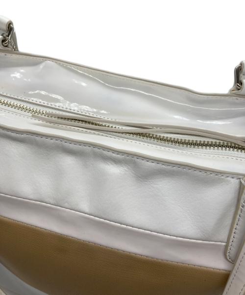 COACH（コーチ）COACH (コーチ) PVCレザートートバッグ ベージュの古着・服飾アイテム