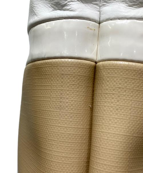 COACH（コーチ）COACH (コーチ) PVCレザートートバッグ ベージュの古着・服飾アイテム