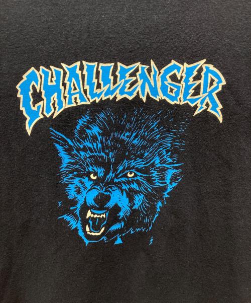CHALLENGER（チャレンジャー）CHALLENGER (チャレンジャー) THUNDER WOLF LOGO TEE ブラック サイズ:XLの古着・服飾アイテム