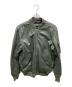 DIESEL（ディーゼル）の古着「シープスキンレザーブルゾン」｜カーキ