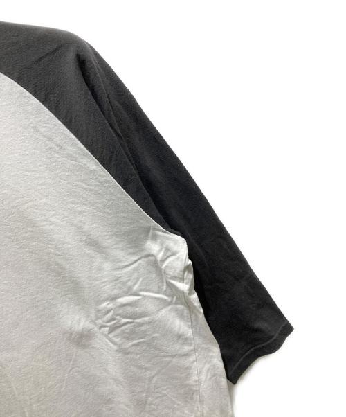 DESCENDANT（ディセンダント）DESCENDANT (ディセンダント) ラグランTシャツ ホワイト×グリーン サイズ:2の古着・服飾アイテム