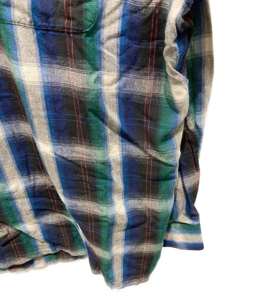 RALPH LAUREN（ラルフローレン）RALPH LAUREN (ラルフローレン) レーヨンチェックシャツ グリーン サイズ:XLの古着・服飾アイテム