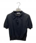 EVERYDAY I LIKE.エヴリデイ アイ ライク）の古着「ニットポロシャツ」｜ブラック