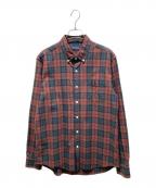 FRED PERRYフレッドペリー）の古着「B.D TARTAN SHIRT」｜レッド