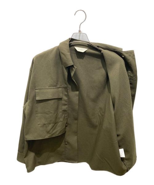 jieda（ジエダ）jieda (ジエダ) FLAP POCKET SHIRT オリーブ サイズ:2の古着・服飾アイテム
