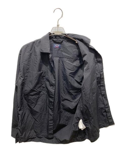 Paul&Shark（ポールアンドシャーク）Paul&Shark (ポールアンドシャーク) ナイロンシャツ ブラック サイズ:Mの古着・服飾アイテム